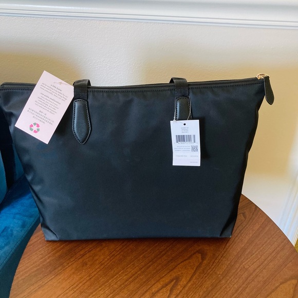 HP 🎉NWT KATE SPADE BLACK MEL PACKABLE TOTE BAG - Picture 9 of 13